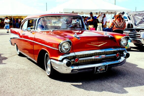 vintage car at a classic car show